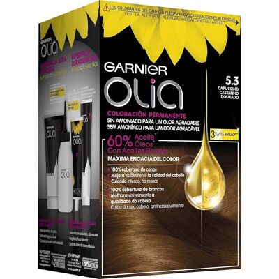 Garnier Olia Permanente Coloration 5.3 Cappuccino Garnier Olia Permanente Coloration 5.3 Cappuccino