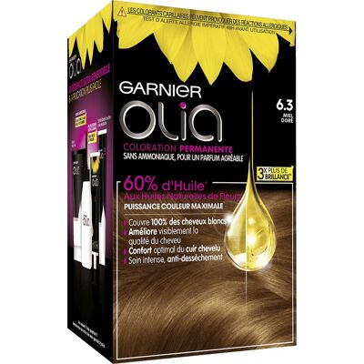 Garnier Olia Permanente Coloration 6.3 Rubio Oscuro Dorado Garnier Olia Permanente Coloration 6.3 Rubio Oscuro Dorado