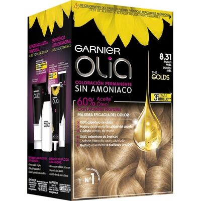 Garnier Olia Permanente Coloration 8.31 Honigblond Garnier Olia Permanente Coloration 8.31 Honigblond