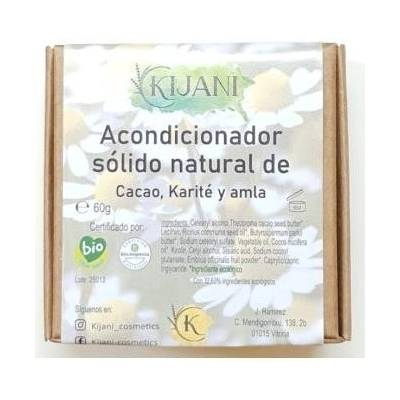 KIJANI Feste Spülung - Kakao & Amla - Umweltzertifiziert - 60g KIJANI Feste Spülung - Kakao & Amla - Umweltzertifiziert - 60g