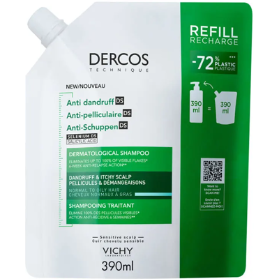 Vichy Dercos Ecorefill Vorbereitetes Mittel gegen ölige Schuppen 390 Vichy Dercos Ecorefill Vorbereitetes Mittel gegen ölige Schuppen 390