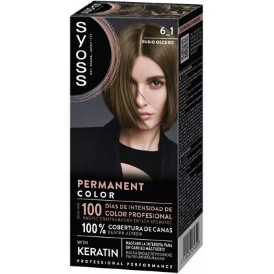 Syoss Permanente Haarfarbe, 1 Einheit 6.1 – Dunkelblond Syoss Permanente Haarfarbe, 1 Einheit 6.1 – Dunkelblond