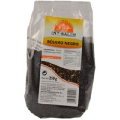 INT-SALIM Schwarzer Sesam 250 Gr 250 gr INT-SALIM Schwarzer Sesam 250 Gr 250 gr