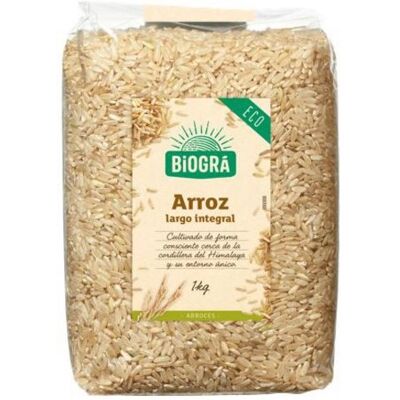 Biogra Langer brauner Reis 1 Kg Biogra Langer brauner Reis 1 Kg