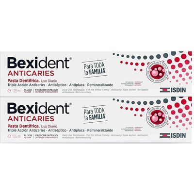Isdin Bexident Anti Karies Zahnpasta - 2x125ml Isdin Bexident Anti Karies Zahnpasta - 2x125ml