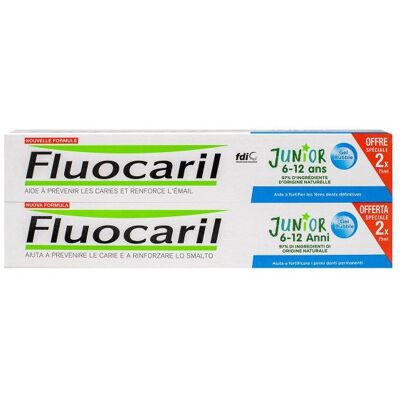 Fluocaril Junior Gel Kaugummi Zahnpasta 2x75 ml Fluocaril Junior Gel Kaugummi Zahnpasta 2x75 ml