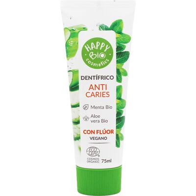 Happy Bio Minze Anti-Karies-Zahnpasta 75 ml Happy Bio Minze Anti-Karies-Zahnpasta 75 ml