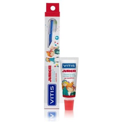 Vitis Junior Zahnbürste + Gel 15 ml Vitis Junior Zahnbürste + Gel 15 ml