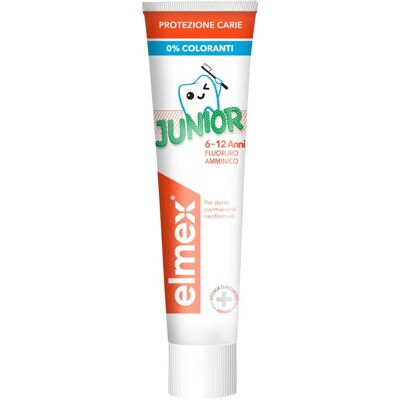 Elmex Junior Zahnpasta - 6-12 Jahre Minzgeschmack - Kariesprophylaxe Elmex Junior Zahnpasta - 6-12 Jahre Minzgeschmack - Kariesprophylaxe