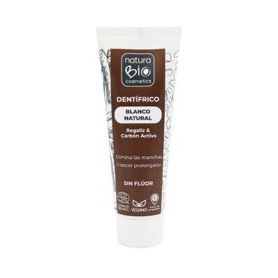 NaturaBIO Cosmetics White Nat Lakritz-Zahnpasta mit Aktivkohle, 75 ml NaturaBIO Cosmetics White Nat Lakritz-Zahnpasta mit Aktivkohle, 75 ml