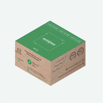 Mínima Organics Zahnpasta mit Minze und Hyaluronsäure und Fluorid Mínima Organics Zahnpasta mit Minze und Hyaluronsäure und Fluorid