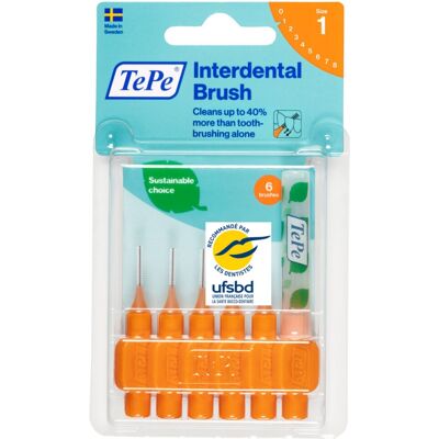 TePe Interdentalbürste 0,45 Orange 6 Einheiten TePe Interdentalbürste 0,45 Orange 6 Einheiten