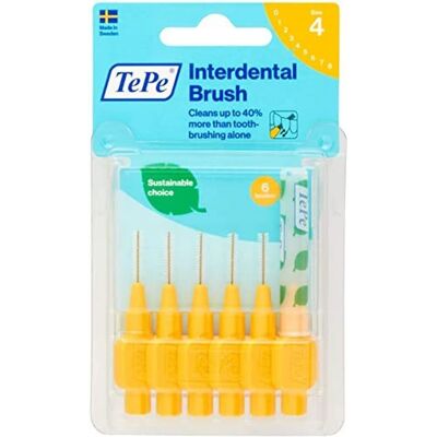 TEPE Interdentalbürste 0,7mm Gelb - Zahnpflege TEPE Interdentalbürste 0,7mm Gelb - Zahnpflege