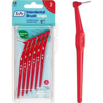 TePe Winkel-Interdentalbürste 0,5 Rot 6 Einheiten TePe Winkel-Interdentalbürste 0,5 Rot 6 Einheiten