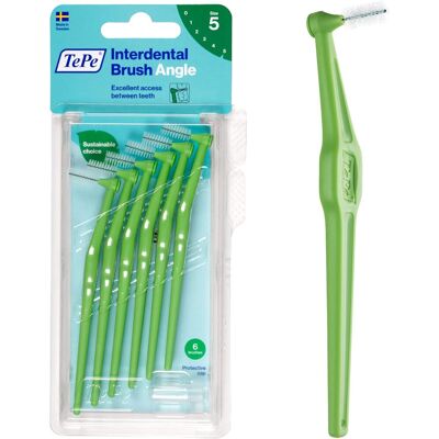 TePe Angle Interdentalbürste 0,8 Grün 6 Einheiten TePe Angle Interdentalbürste 0,8 Grün 6 Einheiten