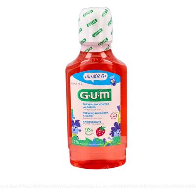 Gum Junior Mundwasser +6 Jahre Erdbeere 300 ml Gum Junior Mundwasser +6 Jahre Erdbeere 300 ml