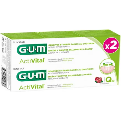 Gum Activital Duo Pack Zahnpasta-Gel 2 x 75 ml Gum Activital Duo Pack Zahnpasta-Gel 2 x 75 ml