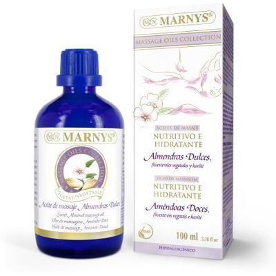 Marnys Moisturizing and Nourishing Massage Oil Sweet Almonds 100 ml Marnys Moisturizing and Nourishing Massage Oil Sweet Almonds 100 ml