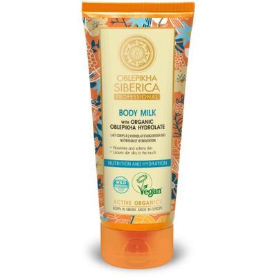 Natura Siberica Körpermilch mit Bio-Sanddornhydrolat 200 ml Natura Siberica Körpermilch mit Bio-Sanddornhydrolat 200 ml