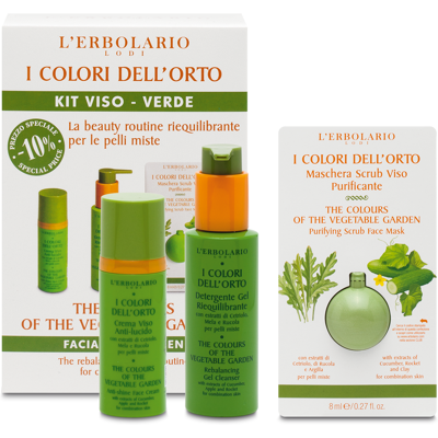 L'Erbolario I Colori dell'Orto Green Gesichtskit 3 Einheiten L'Erbolario I Colori dell'Orto Green Gesichtskit 3 Einheiten