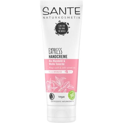 Sante Express Handcreme Sensitive Bio-Mandeln & weiße Tonerde 75 ml Sante Express Handcreme Sensitive Bio-Mandeln & weiße Tonerde 75 ml