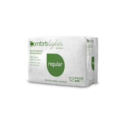 Cottons Organic Normale Inkontinenzeinlage aus 100 % Baumwolle, 12 Cottons Organic Normale Inkontinenzeinlage aus 100 % Baumwolle, 12