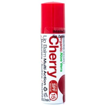 Dr. Organic Lippenbalsam mit Aloe Vera und Kirsche, 5,7 ml Dr. Organic Lippenbalsam mit Aloe Vera und Kirsche, 5,7 ml