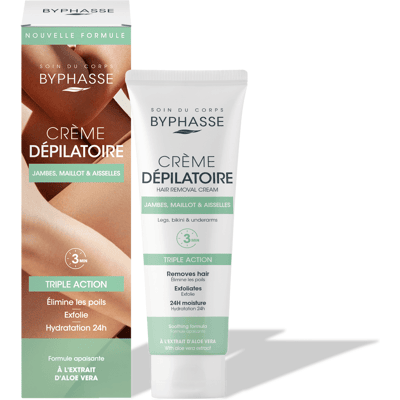 Byphasse Aloe Vera Haarentfernungscreme - 125 ml Byphasse Aloe Vera Haarentfernungscreme - 125 ml