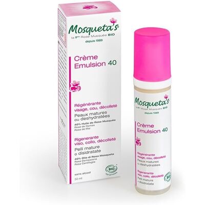 Mosqueta's Hagebuttenemulsion 40 Regenerierend 50 ml Mosqueta's Hagebuttenemulsion 40 Regenerierend 50 ml