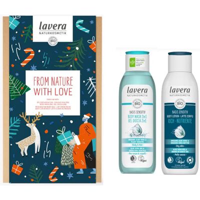Lavera Aus Liebe zur Natur Geschenkset - Sensitiv Haut Duschgel & Körpercreme Lavera Aus Liebe zur Natur Geschenkset - Sensitiv Haut Duschgel & Körpercreme