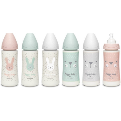 Suavinex Marke Babyflasche - 360ml, Silikon, 3-Positionen Nippel - Babyfütterung Suavinex Marke Babyflasche - 360ml, Silikon, 3-Positionen Nippel - Babyfütterung