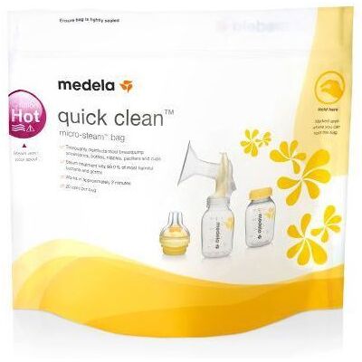 Medela Quick Clean Mikrowellen-Sterilisationstaschen - 5 Stück Medela Quick Clean Mikrowellen-Sterilisationstaschen - 5 Stück