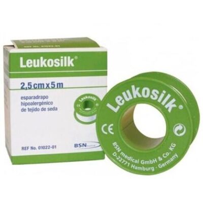 Bsn Medical Leukosilk Seidenband 2,5 cm x 5 m Bsn Medical Leukosilk Seidenband 2,5 cm x 5 m