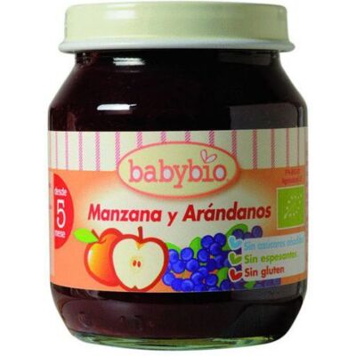 Babybio Bio-Äpfel und Blaubeeren Baby-Glas - 130 g Babybio Bio-Äpfel und Blaubeeren Baby-Glas - 130 g
