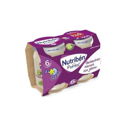 Nutriben Baby Food Erbsen & Schinken 2x190g - Babynahrung Nutriben Baby Food Erbsen & Schinken 2x190g - Babynahrung