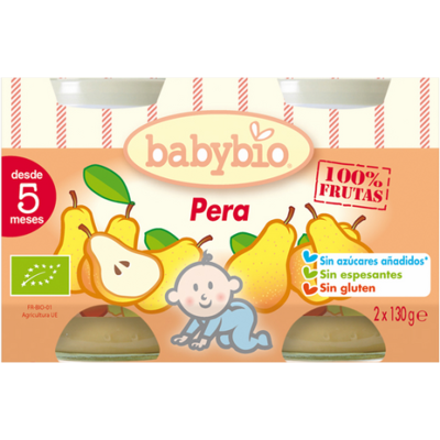 Babybio Birnenglas 130 g 130 gr Babybio Birnenglas 130 g 130 gr