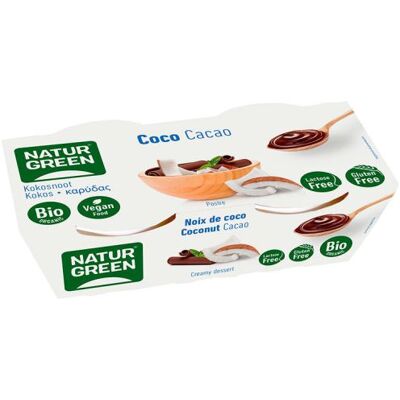 Naturgreen Bio-Schokoladen-Kokos-Dessert 2 x 125 g 250 gr Naturgreen Bio-Schokoladen-Kokos-Dessert 2 x 125 g 250 gr
