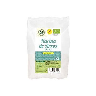 Sol Natural Glutenfreies Bio-Reismehl 500 gr Sol Natural Glutenfreies Bio-Reismehl 500 gr