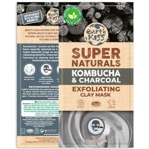 Earth Kiss Peeling-Maske mit Kombucha-Holzkohle und Tonerde 10 gr Earth Kiss Peeling-Maske mit Kombucha-Holzkohle und Tonerde 10 gr