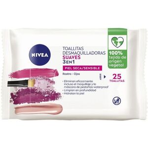 Nivea 3-in-1 weiche Make-up-Entferner-Tücher, 25 Einheiten Nivea 3-in-1 weiche Make-up-Entferner-Tücher, 25 Einheiten