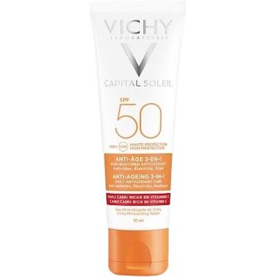 Vichy Sonnencreme SPF 50 für empfindliche Haut - Anti-Aging Vichy Sonnencreme SPF 50 für empfindliche Haut - Anti-Aging