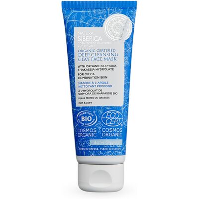 Natura Siberica Tiefenreinigende Gesichtsmaske aus Ton, 75 ml Natura Siberica Tiefenreinigende Gesichtsmaske aus Ton, 75 ml