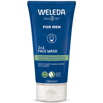Weleda For Men 2-in-1 Gesichts- und Bartreinigungsgel 100 ml Weleda For Men 2-in-1 Gesichts- und Bartreinigungsgel 100 ml
