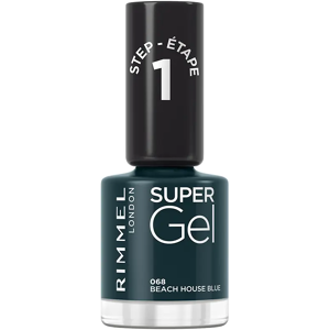 Rimmel London Super Gel Nagellack 12 ml 068-Strandhaus Blau Rimmel London Super Gel Nagellack 12 ml 068-Strandhaus Blau