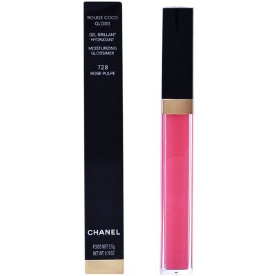 Chanel Rouge Coco Gloss # 728-Rose Pulpe 5,5 gr 728-Rose Pulpe Chanel Rouge Coco Gloss # 728-Rose Pulpe 5,5 gr 728-Rose Pulpe