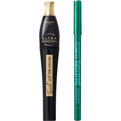Bourjois Paris Twist Up Mascara + Contour Clubbing Eyeliner Set Bourjois Paris Twist Up Mascara + Contour Clubbing Eyeliner Set