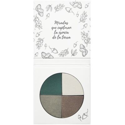NaturaBIO Cosmetics 4-Farben-Lidschatten 02 Asturiengrün NaturaBIO Cosmetics 4-Farben-Lidschatten 02 Asturiengrün