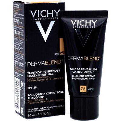 Vichy Dermablend Flüssige Make-up-Basis 30 ml Nude 25 Vichy Dermablend Flüssige Make-up-Basis 30 ml Nude 25
