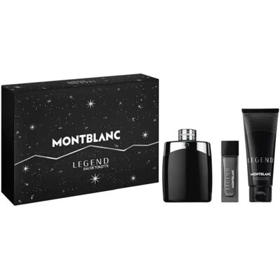 Montblanc Legend Geschenkset: Eau de Toilette + Duschgel + Reisespray Montblanc Legend Geschenkset: Eau de Toilette + Duschgel + Reisespray