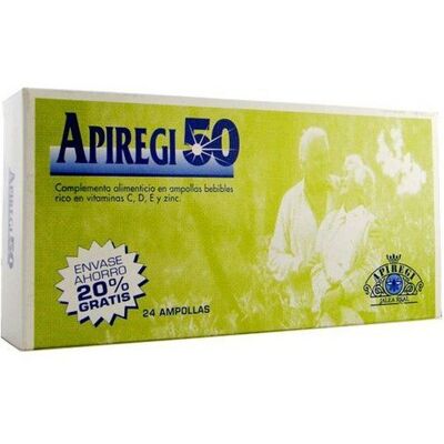 Apiregi Königinnen-Gelee 24 Ampullen - Nahrungsergänzungsmittel Apiregi Königinnen-Gelee 24 Ampullen - Nahrungsergänzungsmittel